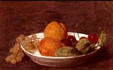 A Bowl Of Fruit by Henri Fantin-Latour